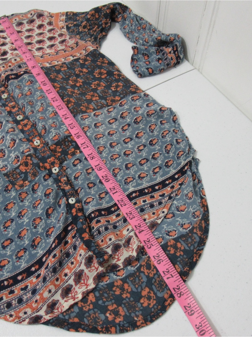 Free People Caravan Boho Button Up Top Size XS - Picture 11 of 13